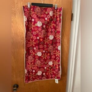 Pottery Barn abstract tree print table runner